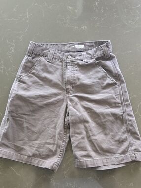 Carhartt Men's Brown Work-Style Flat Front Shorts